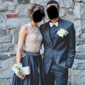 Women-PROM Formal Long Evening TWO PIECE Ball